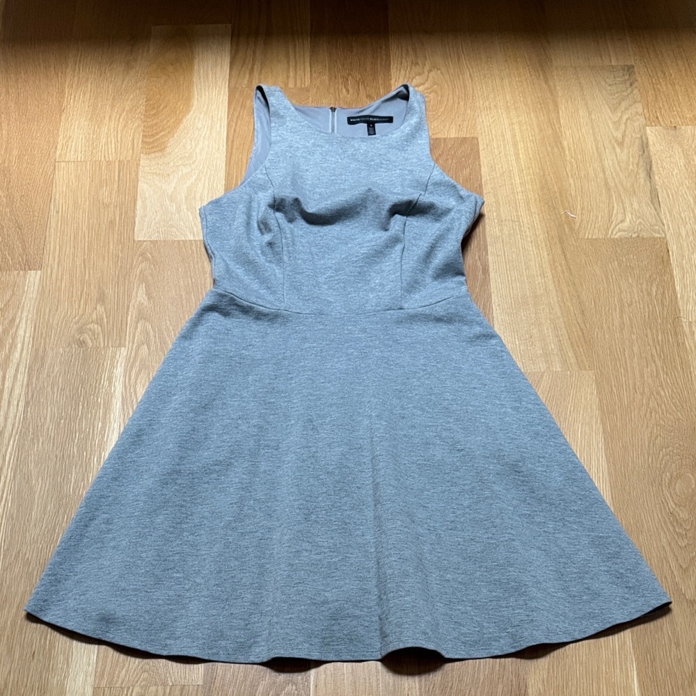 White House Black Market Gray Mini Dress